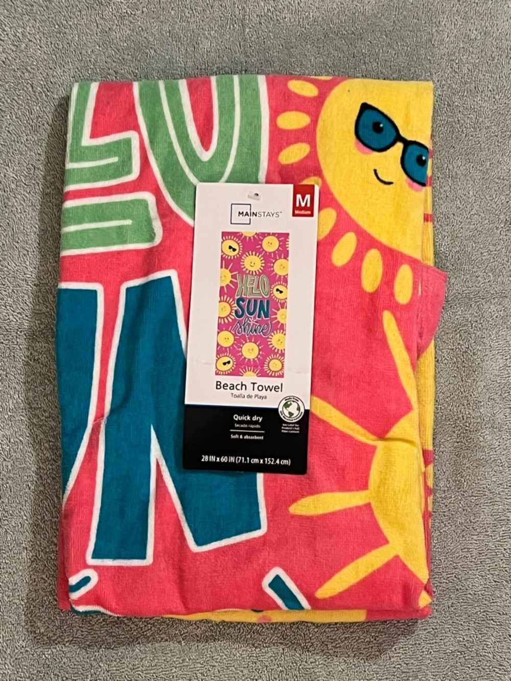 Hello Sunshine Beach Towel